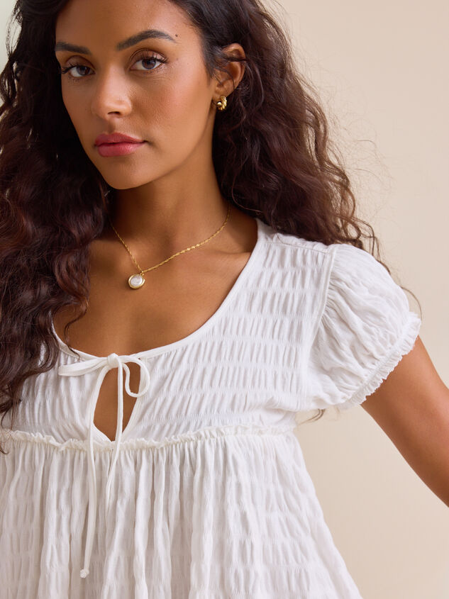 Amayah Smocked Babydoll Top Detail 2 - ALTAR'D STATE KIDS