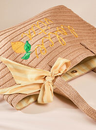 Dolce Vita Straw Tote Detail 4 - ALTAR'D STATE KIDS