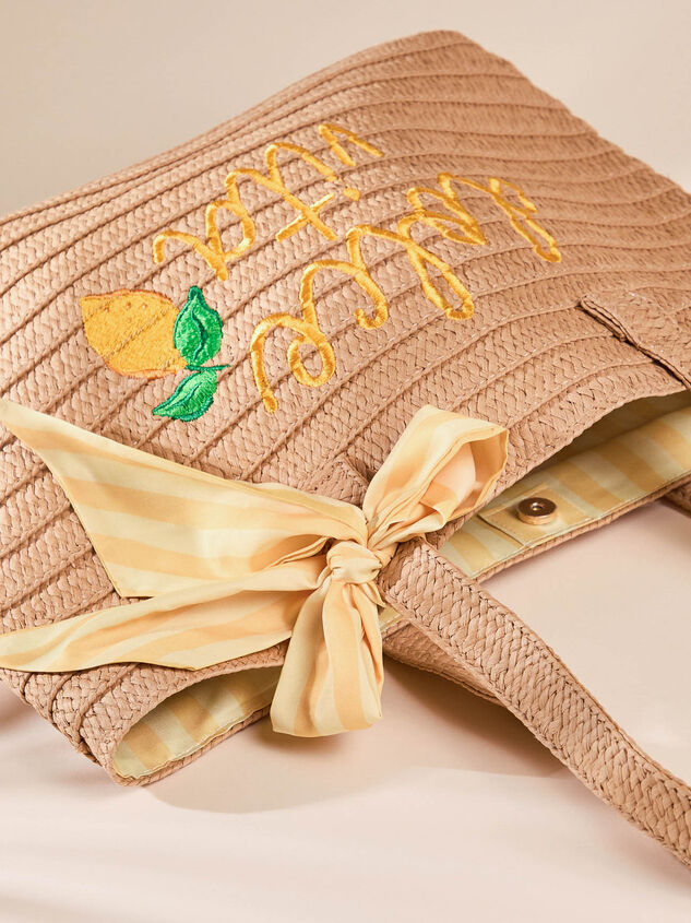Dolce Vita Straw Tote Detail 4 - ALTAR'D STATE KIDS