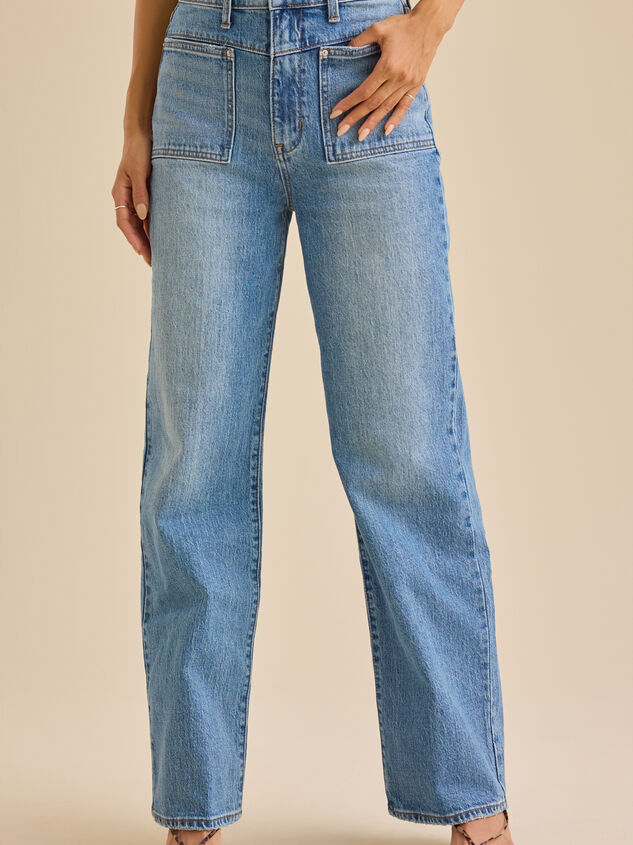 Carlin High Rise Straight Leg Jean Detail 3 - AS Kids