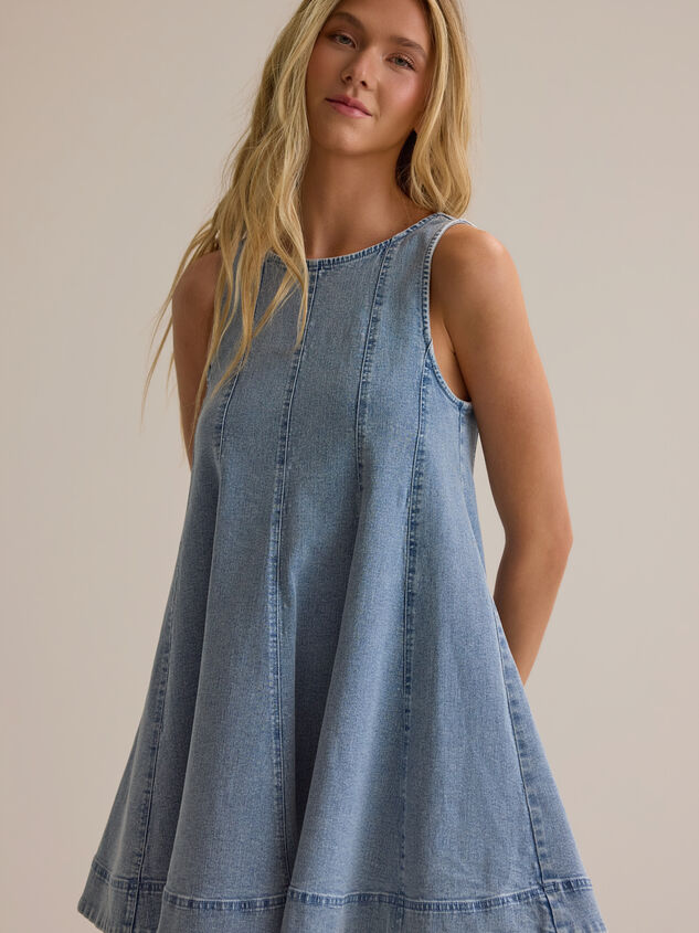 Raya Denim Dress Detail 2 - AS Kids