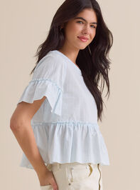 Calista Stripe Peplum Top Detail 3 - ALTAR'D STATE KIDS