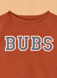 Bubs Graphic Long Sleeve Toddler Crewneck Detail 2 - AS Kids
