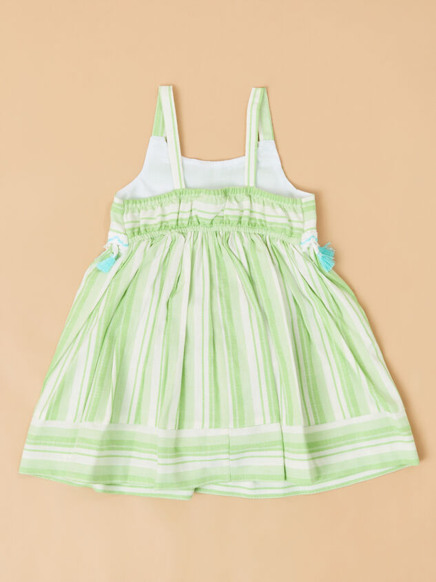Maddie Striped Youth Dress Detail 3 - AS Kids
