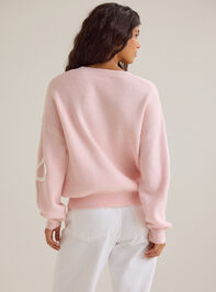 Briar Braided Bow Mama Sweater Detail 6 - AS Kids