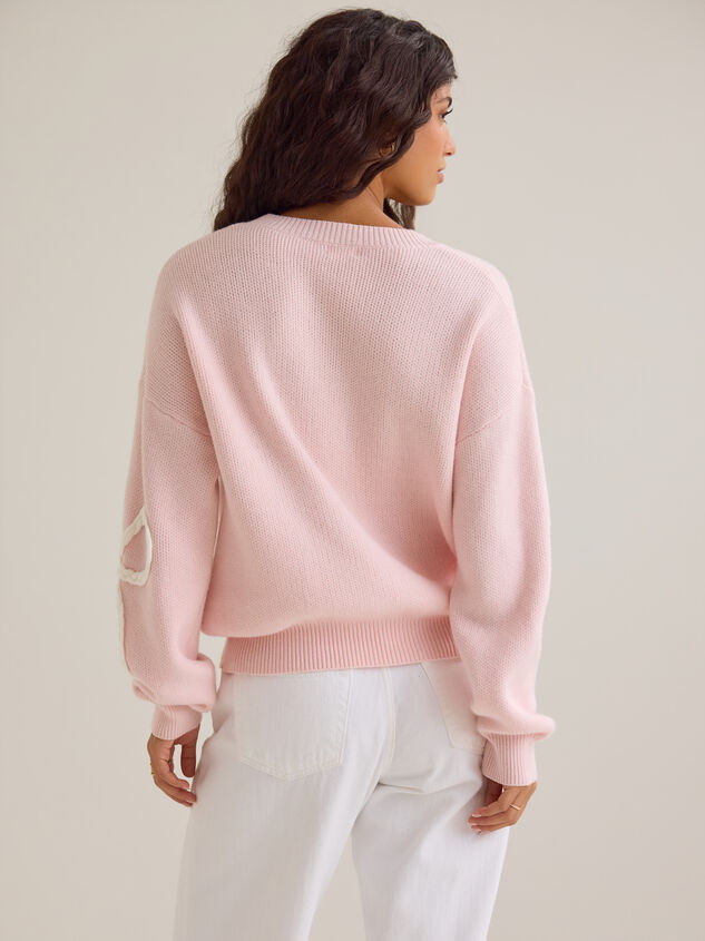 Briar Braided Bow Mama Sweater Detail 6 - AS Kids