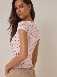 Krew Fitted Polka Dot Tee Detail 5 - AS Kids