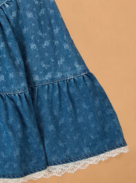 Presley Denim Dress and Tee Set Detail 3 - AS Kids