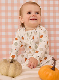 Happy Harvest Pumpkin Footie - AS Kids