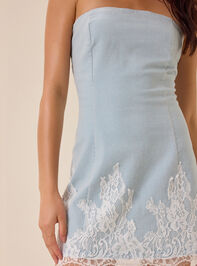 Karan Strapless Lace Dress Detail 3 - AS Kids
