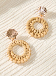 Marina Gold Shell Woven Earrings - ALTAR'D STATE KIDS