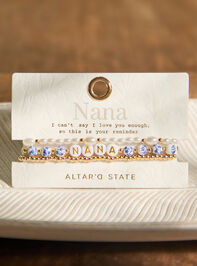 Nana Painted Bead Bracelet Set Detail 3 - ALTAR'D STATE KIDS