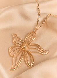 Open Floral Statement Necklace Detail 2 - AS Kids