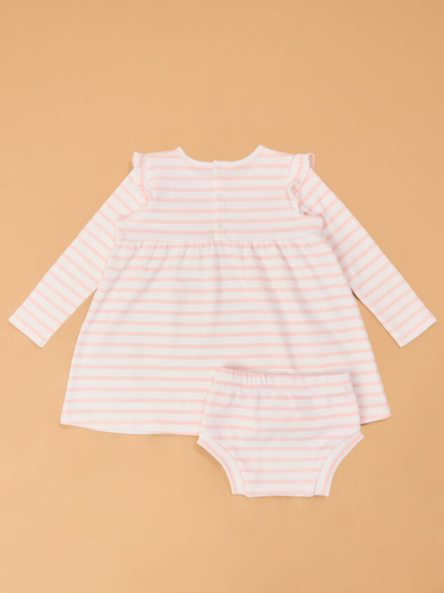 Polly Puppy Striped Dress Detail 3 - AS Kids