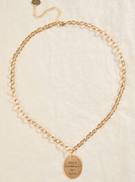 God is Within Charm Necklace Detail 2 - ALTAR'D STATE KIDS