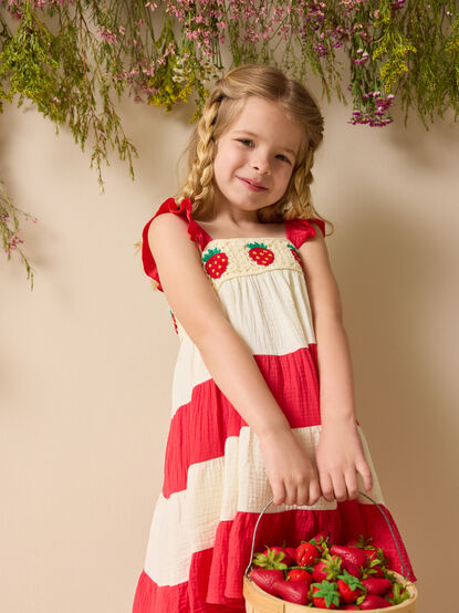 Sadie Strawberry Dress - ALTAR'D STATE KIDS