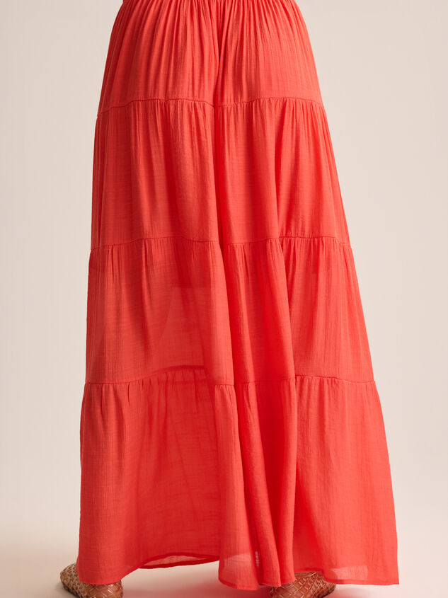 Tate Tiered Flowy Maxi Skirt Detail 5 - AS Kids
