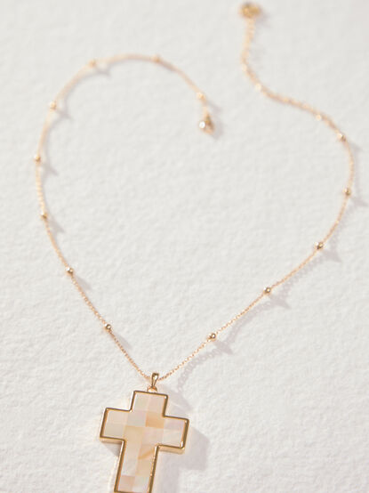 Mosaic Cross Necklace - AS Kids