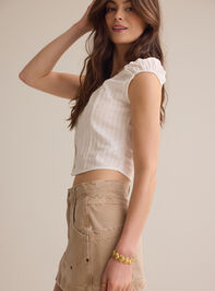 Collete Denim Mini Skirt Detail 4 - AS Kids