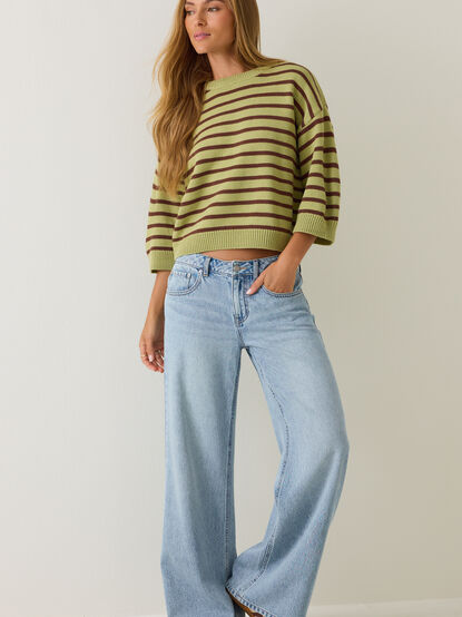 Tammy Striped Dolman Sweater - AS Kids