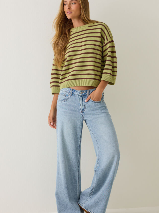 Tammy Striped Dolman Sweater Detail 2 - AS Kids
