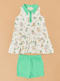 Country Club Dog Toddler Tennis Dress - ALTAR'D STATE KIDS