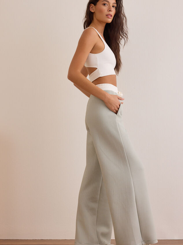 Supersoft Striped Wide Leg Pant Detail 4 - AS Kids