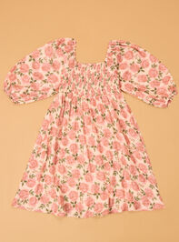 Zainy Floral Midi Toddler Dress Detail 3 - AS Kids
