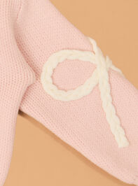 Briar Braided Bow Sweater Detail 2 - AS Kids