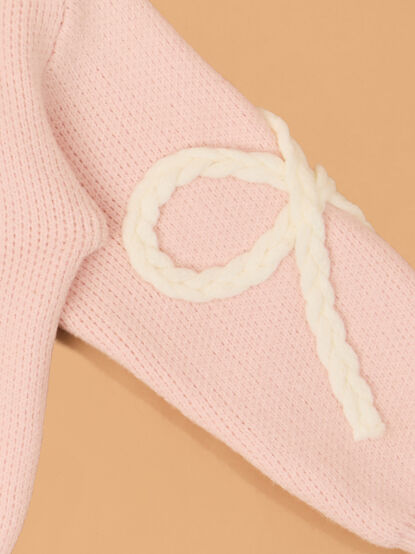 Briar Braided Bow Sweater - AS Kids