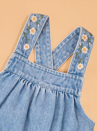 Lorelai Embroidered Denim Dress Detail 4 - AS Kids