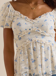 Blythe Floral Babydoll Top Detail 2 - ALTAR'D STATE KIDS