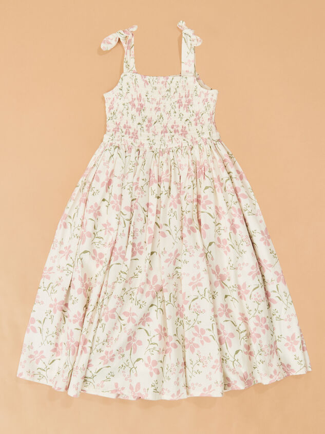 Thea Smocked Floral Toddler Dress Detail 2 - ALTAR'D STATE KIDS