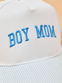 Boy Mom Embroidered Stripe Hat Detail 2 - ALTAR'D STATE KIDS
