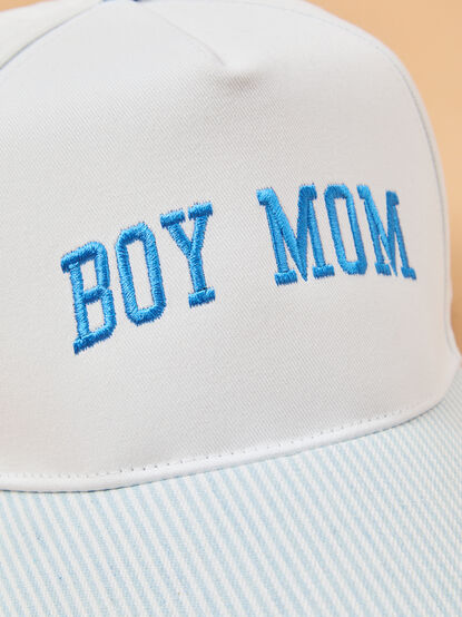 Boy Mom Embroidered Stripe Hat - ALTAR'D STATE KIDS
