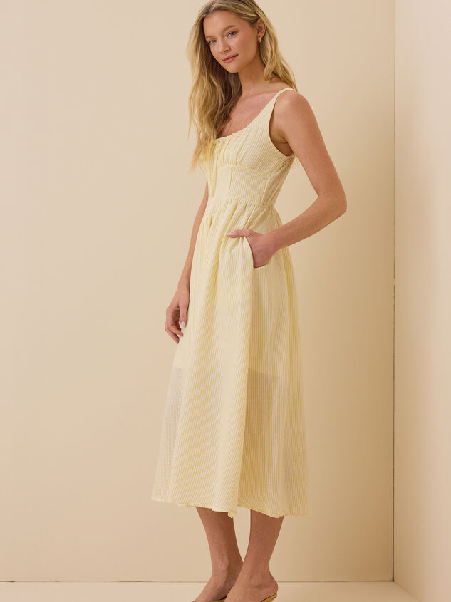 Arden Striped Maxi Dress Detail 2 - ALTAR'D STATE KIDS