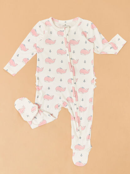 Brooke Bubbly Whale Footie - ALTAR'D STATE KIDS
