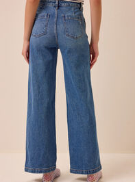 Cecily High Rise Straight Leg Jeans Detail 4 - AS Kids