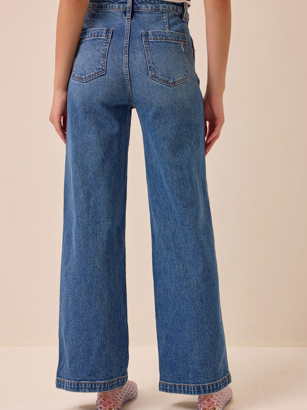 Cecily High Rise Straight Leg Jeans Detail 4 - AS Kids