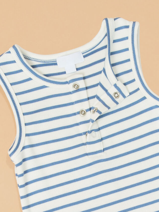 Jake Stripe Henley Shortall Detail 2 - AS Kids