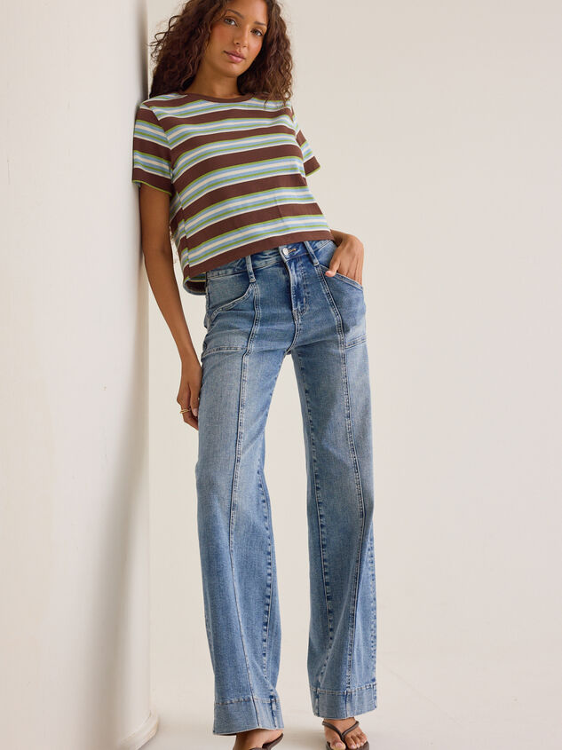 Ciara Front Seam Straight Leg Jeans - AS Kids