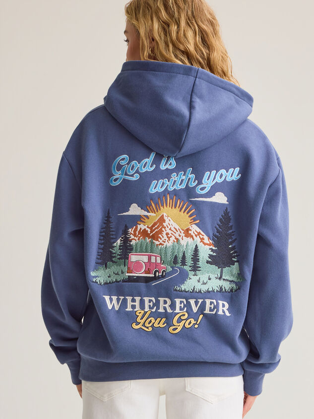 God Is With You Vintage Hoodie Detail 4 - AS Kids