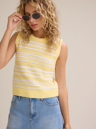 Terri Pointelle Stripe Tank - ALTAR'D STATE KIDS