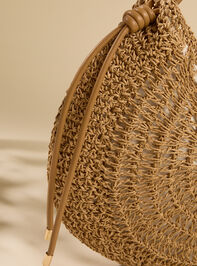 Dolce Vita Raffia Bag Detail 3 - ALTAR'D STATE KIDS