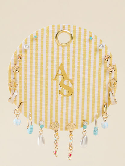 Yellow & White Striped Earring Pack - ALTAR'D STATE KIDS