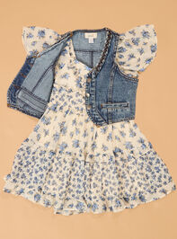 Finley Floral Dress Detail 2 - AS Kids