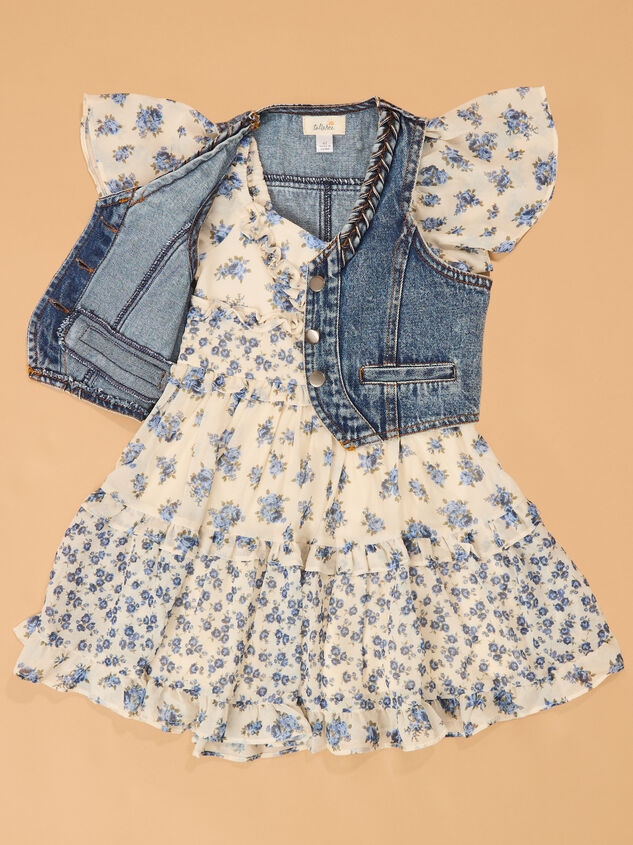 Finley Floral Dress Detail 2 - AS Kids