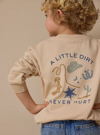 Dirt Never Hurt Graphic Sweatshirt - ALTAR'D STATE KIDS