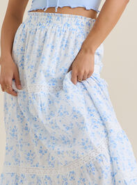 Adalyn Floral Maxi Skirt Detail 5 - ALTAR'D STATE KIDS