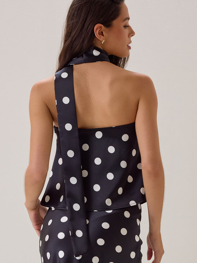 Nancie Polka Dot Scarf Top Detail 5 - AS Kids